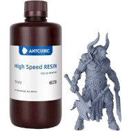 Фотополимерная резина для 3D принтера ANYCUBIC High Speed Resin, 1кг, Gray