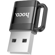 Адаптер HOCO UA31D USB Male to Type-C Female Black