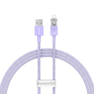 Кабель BASEUS Explorer Series Fast Charging Cable with Smart Temperature Control USB to iP 2.4A 1м Purple (CATS010005)