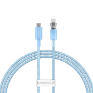 Кабель BASEUS Explorer Series Fast Charging Cable with Smart Temperature Control Type-C to iP 20W 1м Blue (CATS010203)