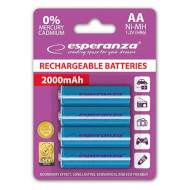 Аккумулятор ESPERANZA Blue AA 2000mAh 4шт/уп (EZA104B)