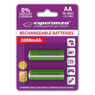 Аккумулятор ESPERANZA Green AA 2000mAh 2шт/уп (EZA103G)