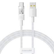 Кабель BASEUS Gem Fast Charging Data Cable USB to USB-C 100W 1м Moon White (P10373002211-00)