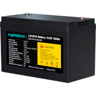 Аккумуляторная батарея MARSRIVA LiFePO4 Lead Acid Replacement 12.8V 100Ah (12.8В, 100Ач, BMS) (MR-LFP12-100-LAR)