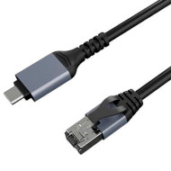 Кабель-адаптер USB-C to RJ-45 Gigabit Ethernet EXTRADIGITAL U/UTP Cat.6 5м Black (CA914944)