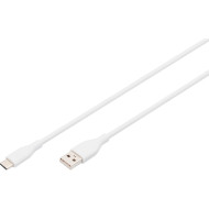 Кабель DIGITUS USB2.0 AM/CM 1м White (AK-300340-010-W)
