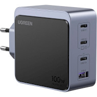 Зарядное устройство UGREEN X565 Nexode S 100W 1xUSB-A, 3xUSB-C, PD3.0, QC4.0 Wall Charger Space Gray (35043)