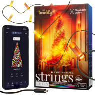 Smart LED гирлянда TWINKLY Candies Candle-Shaped RGB 100 Gen II IP20 Green Wire (TWKC100RGB-G)