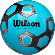 М'яч футбольний WILSON Pentagon Size 5 Royal/Black (WTE8542XB05)