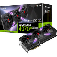 Видеокарта PNY GeForce RTX 4070 Ti Super 16GB XLR8 Gaming Verto Epic-X RGB OC Triple Fan DLSS 3 (VCG4070TS16TFXXPB1-O)