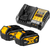 Зарядное устройство DeWALT XR 12/18V 4A + 2 АКБ DCB182 18V 4.0Ah (DCB1104M2)