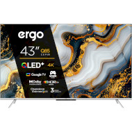 Телевизор ERGO 43" QLED 4K 43JUQ85 Silver