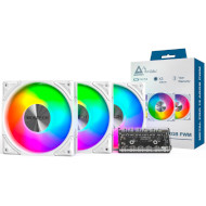 Комплект вентиляторов MONTECH Metal Pro 12 ARGB PWM White 3-Pack