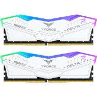 Модуль пам'яті TEAM T-Force Delta RGB White DDR5 6200MHz 32GB Kit 2x16GB (FF4D532G6200HC38ADC01)