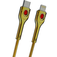 Кабель LOGICPOWER USB Type-C to Lightning 1м Gold (C301ML)