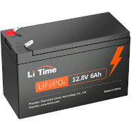 Аккумуляторная батарея LITIME LiFePO4 12V 6Ah (12.8В, 6Ач, 4S4P/BMS)