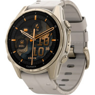 Смарт-часы GARMIN Fenix 8 Sapphire 43mm Soft Gold with Limestone Leather Band (010-02903-40)