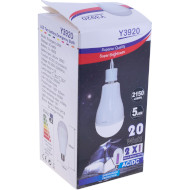 Лампа аккумуляторная LED VOLTRONIC A60 E27 20W 6500K 220V (Y3920)