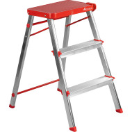 Стремянка-табурет ROLSER Taburete M3 Rojo (MET3001-1009)
