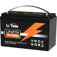 Аккумуляторная батарея LITIME LiFePO4 12V 100Ah Deep Cycle (12.8В, 100Ач, 4S4P/BMS)