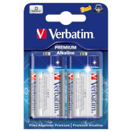 Батарейка VERBATIM Premium Alkaline D 2шт/уп (49923)