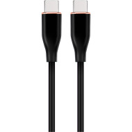 Кабель CABLEXPERT Premium Silicon Type-C to Type-C PD 60W 1.5м Black (CC-USB2S-CMCM-1.5M-BK)