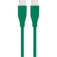Кабель CABLEXPERT Premium Silicon Type-C to Type-C PD 60W 1.5м Midnight Green (CC-USB2S-CMCM-1.5M-G)