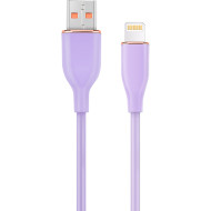 Кабель CABLEXPERT Premium Silicon USB-A to Lightning 1.5м Purple (CC-USB2S-AM8PM-1.5M-P)