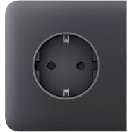 Бічна панель для вбудованої розетки AJAX SideCover for Outlet Basic [type F] Graphite