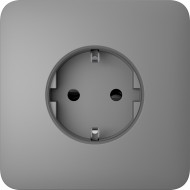 Передняя панель для встроенной розетки AJAX SoloCover for Outlet Basic [type F] Fog