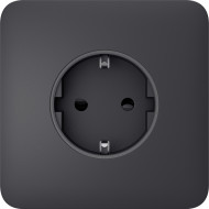 Передняя панель для встроенной розетки AJAX SoloCover for Outlet Basic [type F] Graphite