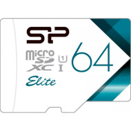 Карта памяти SILICON POWER microSDXC Elite Colorful 64GB UHS-I Class 10 (SP064GBSTXBU1V21)