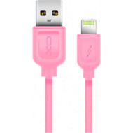 Кабель XO NB36 USB-A to Lightning 1м Pink