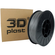 Пластик (филамент) для 3D принтера 3DPLAST PLA 1.75mm, 0.85кг, Gray Metallic