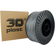 Пластик (филамент) для 3D принтера 3DPLAST PLA 1.75mm, 3кг, Gray Metallic