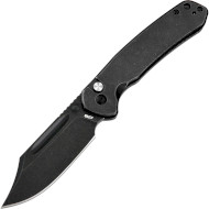 Складной нож CJRB Bowie Pyrite Black Blade Stone Wash Steel Handle Black (J1942-BST)