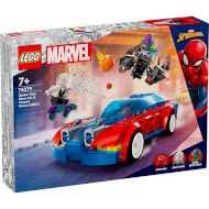 Конструктор LEGO Super Heroes Marvel Гоночный автомобиль Человека-Паука и Зелёный Гоблин с ядом Венома 227дет. (76279)