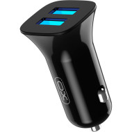 Автомобильное зарядное устройство XO CC31 2xUSB-A, 2.4A Car Charger Black (XO-CC31-BK)