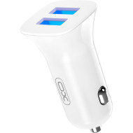 Автомобильное зарядное устройство XO CC31 2xUSB-A, 2.4A Car Charger White (XO-CC31-WH)