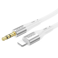 Кабель HOCO UPA22 Silicone Digital Audio Conversion Cable Lightning - AUX 1м White