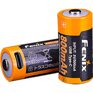 Аккумулятор FENIX Li-Ion CR123A 800mAh 3.6V, USB-C зарядка (ARB-L16-800UP)