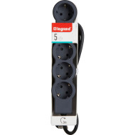 Удлинитель LEGRAND Standard 5x2K+3 Black, 5 розеток, 3м (694564)