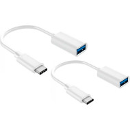 Адаптер OTG XOKO AC-230 USB-A to Type-C 2-pack White (XK-AC230-WH2)