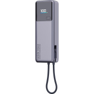 Повербанк XIAOMI 165W Power Bank 10000 Integrated Cable 10000mAh Gray (BHR9361GL)
