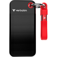 Портативный SSD диск VERBATIM Pocket 2TB USB3.2 Gen2 Black/Red (32196)