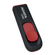 Флэшка ADATA C008 USB2.0 16GB Black/Red (AC008-16G-RKD)