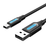 Кабель VENTION USB2.0 AM/Mini-BM 0.5м Black (COMBD)