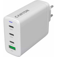 Зарядное устройство CANYON CU140ACC GaN 1xUSB-A, 3xUSB-C, 140W White (CNS-CUW140ACC)
