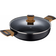 Сотейник BERGNER Earth Black 28см с крышкой (BG-32038-BK)