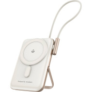 Повербанк MagSafe CHOETECH B735 2xUSB-C, PD3.0, Magnetic Wireless Power Bank 20W 10000mAh White